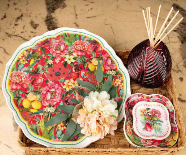 Enchanted Garden Wicker Basket