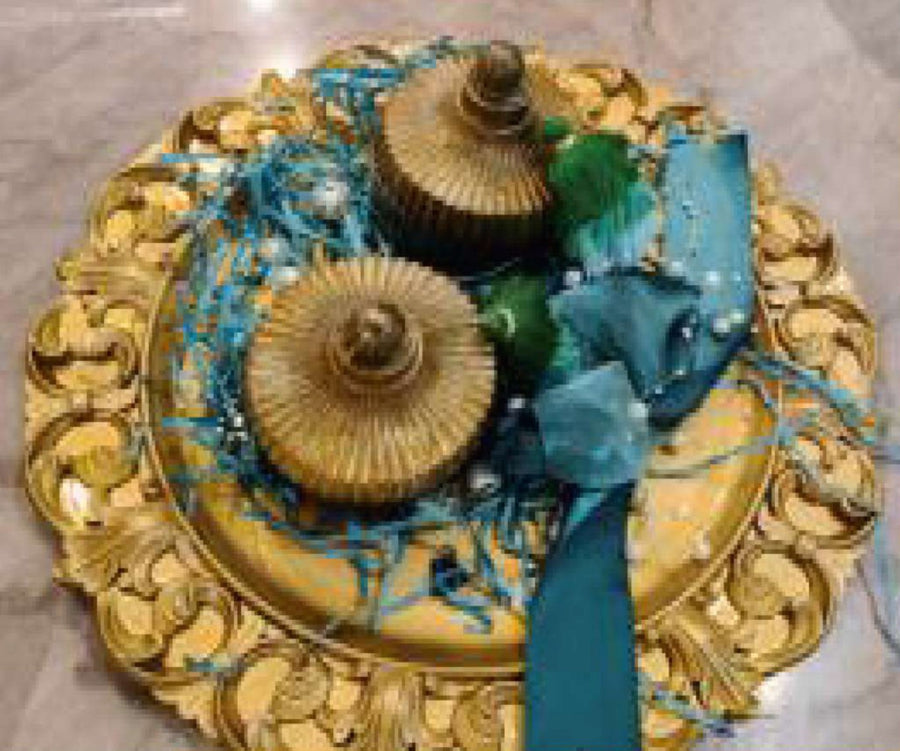Filigree Tray Candy Jar Set