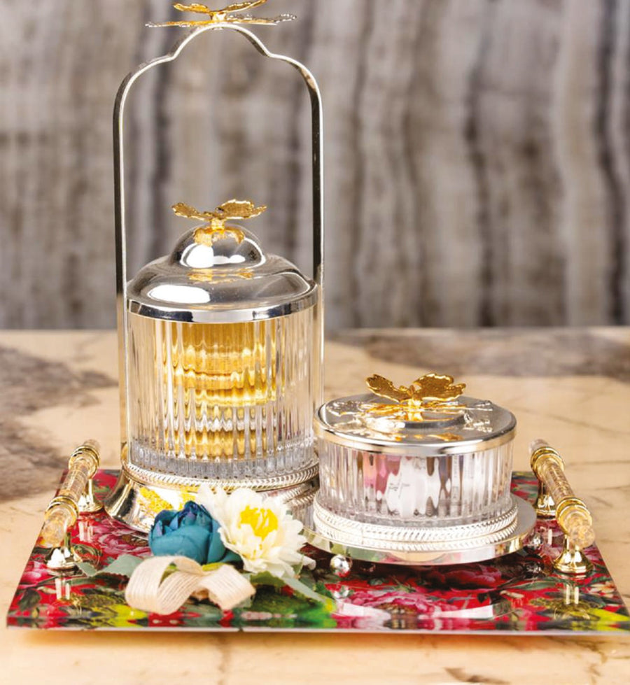Ginkgo Leaf Crystal Jar Hamper
