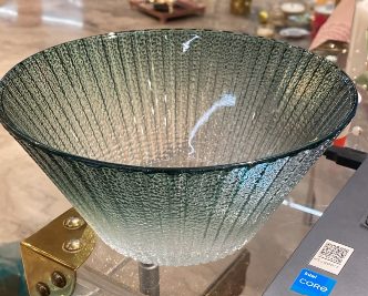 Green Glass Bowl