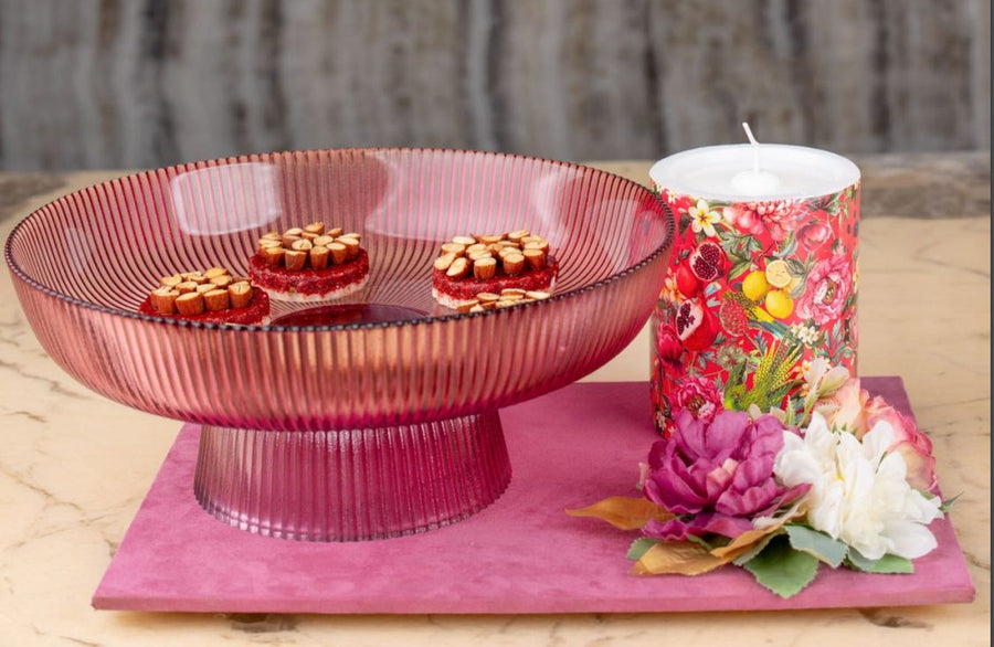 Rose Bowl & Candle Board