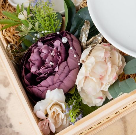 Florals – Three-Tier Tea Party Basket
