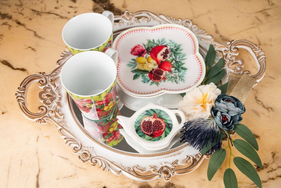 Teapot Bowl Mirror Platter