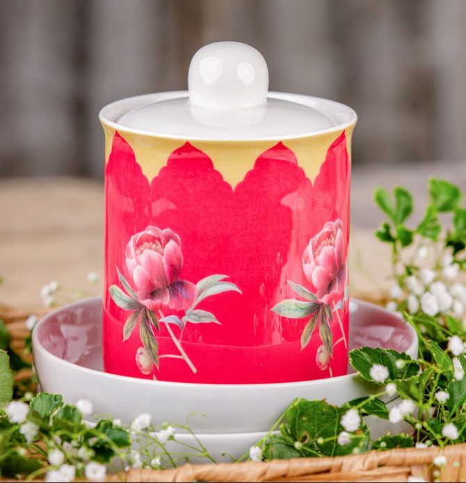 Printed Jar & Bowl Basket