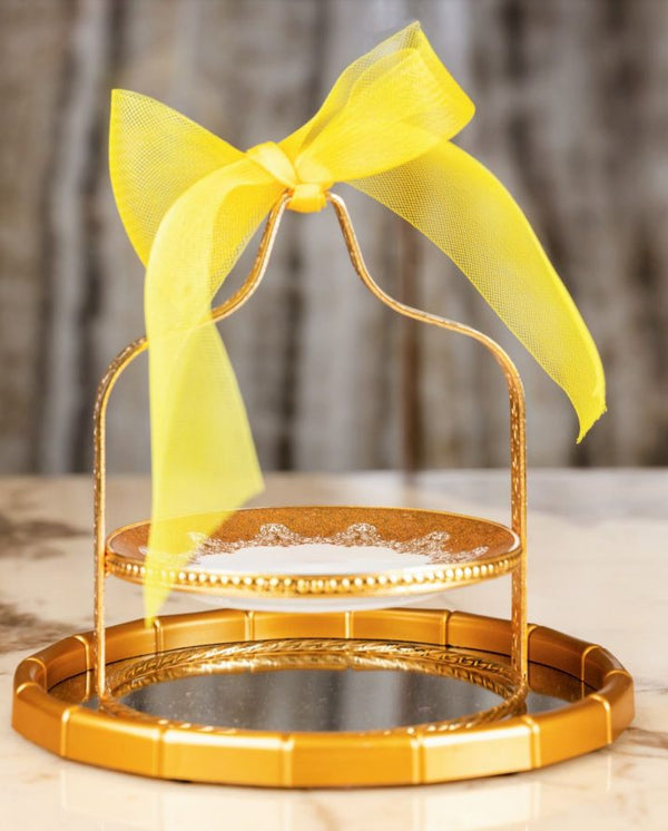 Golden Stand Ribbon Tray