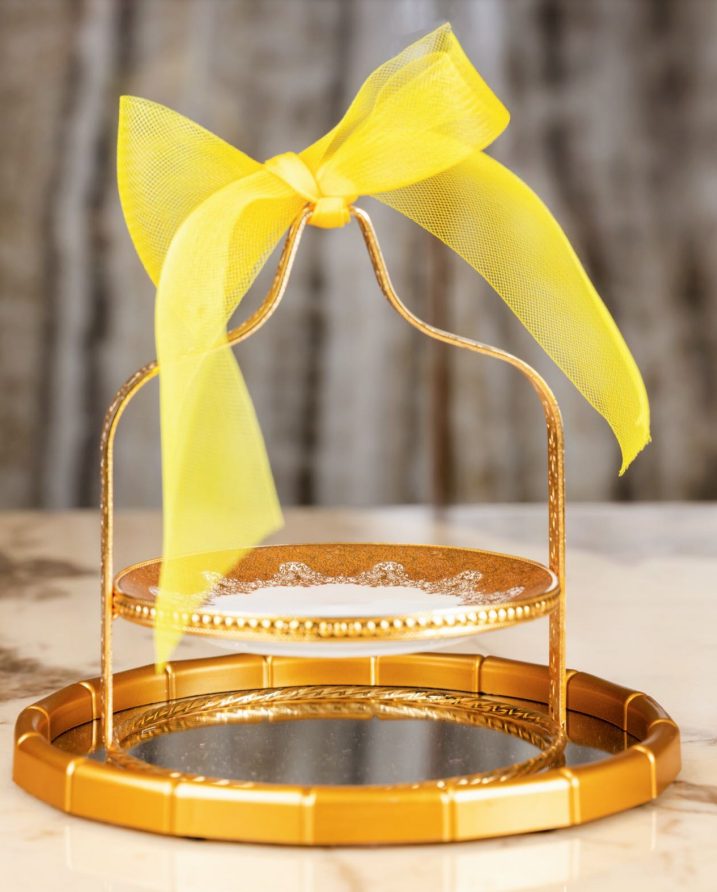Golden Stand Ribbon Tray