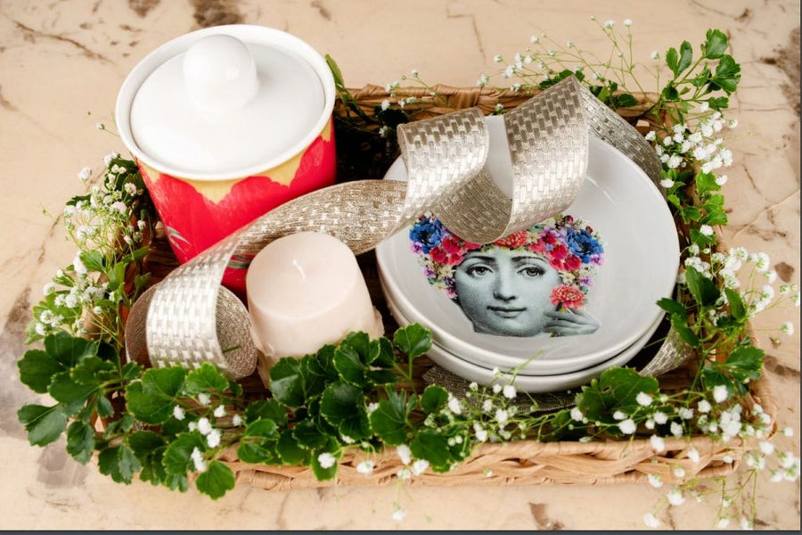 Printed Jar Candle Basket