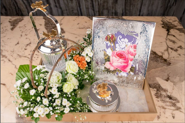 Heirloom Frame & Crystal Basket