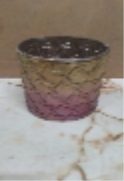 Golden With Pink Jar Small (4x3)