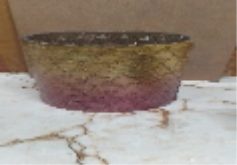 Golden With Pink Jar Big (7.2x5)