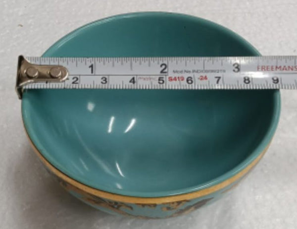 Ceramic Blue Bowl 9cm) 3.5inch