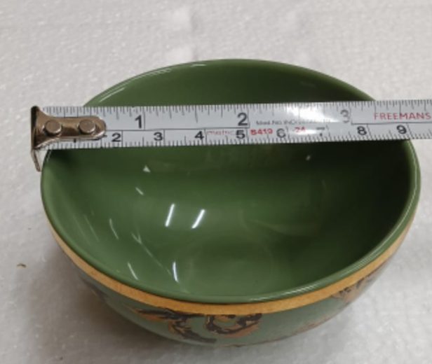 Ceramic Green Bowl 9cm) 3.5inch